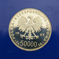 50000 złotych 1988 r. - Józef Piłsudski (lustrzanka)