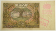 B136 - 100 złotych 1934 r. - Seria AL - z fałszywym nadrukiem