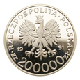 200000 złotych 1991 r. - Generał Michał Tokarzewski