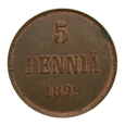 Finlandia - 5 Pennia 1899 r. (car Mikołaj II)