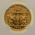 Wolne Miasto Gdańsk - 25 Guldenów 1930 r. - Grading NGC MS63