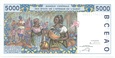 Afryka Zachodnia - Burkina Faso - 5000 Francs 2002 r.