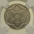 Wolne Miasto Gdańsk - 10 fenigów 1923 r. - Grading NGC MS62