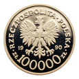 100000 złotych 1990 r. - Solidarność (gruba)