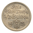 Wolne Miasto Gdańsk - 1/2 Guldena 1923 r.