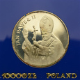 10000 złotych 1987 r. - Jan Paweł II (lustrzanka)