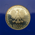 10000 złotych 1987 r. - Jan Paweł II (lustrzanka)