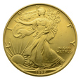 USA - One Dollar 1992 r. - Walking Liberty (platerowana)