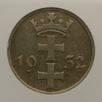 Wolne Miasto Gdańsk - 1 Gulden 1932 r. - Grading GCN AU50