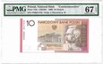 Banknot - 10 zł 2008 r. - Odzyskanie niepodległości - Grading PMG67