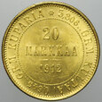 Finlandia, Aleksander II, 20 markka 1912 S