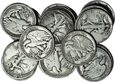 USA, Zestaw 140 monet srebrnych 1/2 dolara typu Walking Liberty