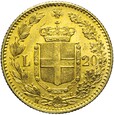 Włochy,  20 lirów 1882, Umberto I