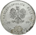 Polska, 10 zł 2001, Jan III Sobieski, półpostać
