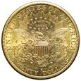 USA, 20 dolarów 1895, San Francisco, bardzo ładne