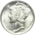 USA, 10 centów = 1 dime, 1943, Filadelfia, PCGS MS66