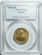 (CF1) SZWECJA, 20 KORON 1884, OSKAR II, PCGS MS65