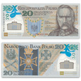 Banknot 20zł 2014 Józef Piłsudski  Legiony Polimer