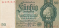 Banknot Niemcy 50 Mark Berlin 1933  50 marek reichmark