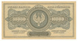 Polska  1922 Banknot 10000zł  10 Tysięcy złotych 