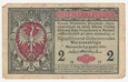 Polska Banknot 2 Marki Polskie 1916
