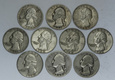 USA Zestaw 10 Srebrnych  monet Quarter Dollar Waszyngton Washington 