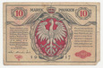 Polska Banknot 10 Marek Polskich 1917