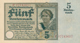 Banknot Niemcy 5 Mark Berlin 1926  5 marek