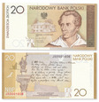 Banknot 20zł 2009 Juliusz Słowacki