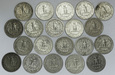USA Zestaw 20 Srebrnych monet Quarter Dollar Waszyngton