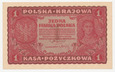Polska Banknot 1 Marka Polska 1919