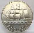 5 ZŁ ZŁOTYCH ŻAGLOWIEC STATEK 1936