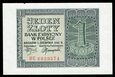 MUS- 1 złoty 1941, seria BE, stan -1.