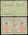MUS- Kartuzy, 50 fen, 1,2,10, 20 marek 1920.