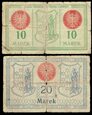 MUS- Kartuzy, 50 fen, 1,2,10, 20 marek 1920.