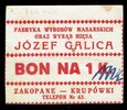 MUS- Zakopane, Józef Galica, Bon na 1 koronę/markę 1919, stan 3.