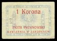 MUS- Zakopane, Piotr Przanowski, kawiarnia, bon 1 korona 1919,st 4-5.