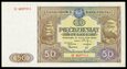 MUS- 50 złotych 1946, seria M, stan 1/-1. 
