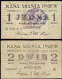 MUS- Pniewy,1 i 2 marki 1919.