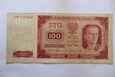 100 ZŁOTYCH 1948 R  BEZ RAMKI.(B38