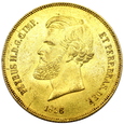 38.Brazylia, 20 000 Reis Pedro II 1856 rok