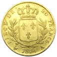 154.Francja, Louis XVIII, 20 Franków 1814 A rok