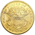 25.USA, Liberty Head, 20 Dolarów 1869 rok