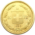 107.Szwajcaria 20 Franków 1886 rok (B) 