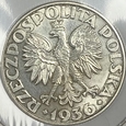 Polska II RP 5 złotych 1936 rok żaglowiec S103