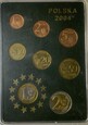 Polska III RP EURO komplet 8 monet EURO rok 2004