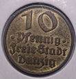 Polska 10 Pfennig rok 1932 wolne miasto Gdańsk S81