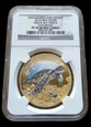 Niue Island 100 $ 2014 - Żółw Morski - NGC PF 70 ULTRA CAMEO