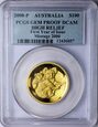 Australia 100 $ 2008 P - Koala - Proof High Relief PCGS GEM DCAM 