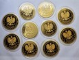 Zestaw złotych monet 200000 zł Solidarność 1990 39mm - 10 sztuk.